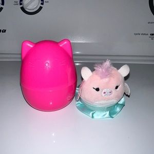 Squishmallows Mauve Squishville Series 1 Pink Llama Pink Blue Dress